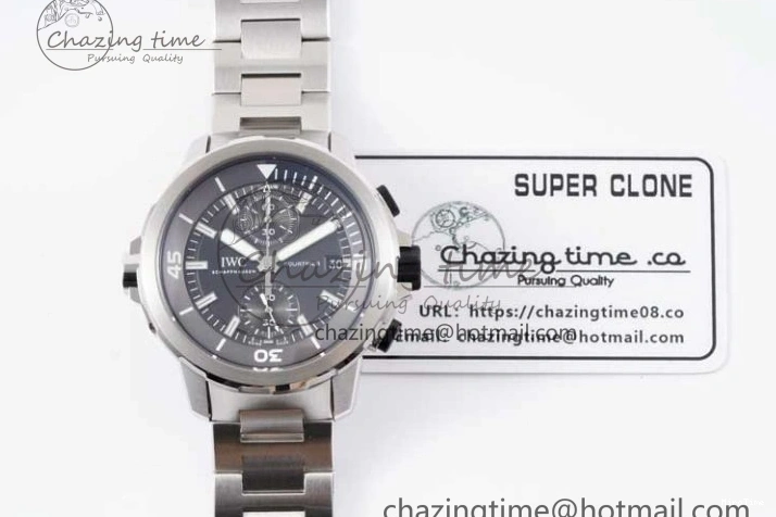 MIROTIME 0205 EasyCare Aquatimer Chrono SS V6SF 1:1 Best Edition Gray Dial on SS Bracelet A 7035